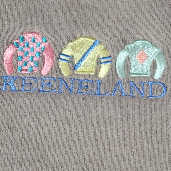 Keeneland Crewneck Sweatshirt Tan Size 2X Womens B44 - Picture 2 of 6